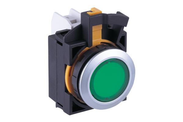 Idec CW4P Series 22mm Pilot Lights, Round Lens with Metal Bezel & LED Lamp